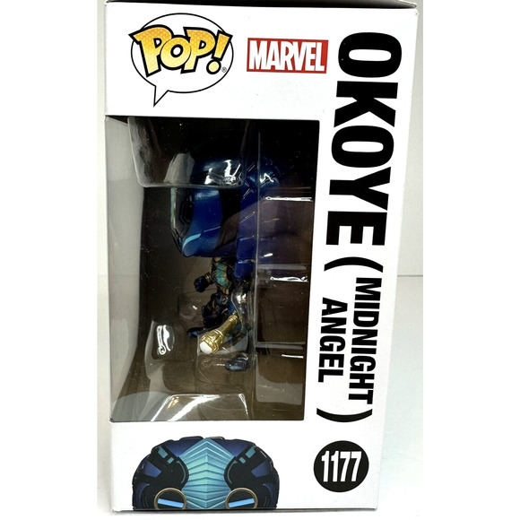 Funko Pop! OKOYE Midnight‎ Angel Marvel Black Panther Wakanda Forever 1177 NEW - Picture 3 of 9